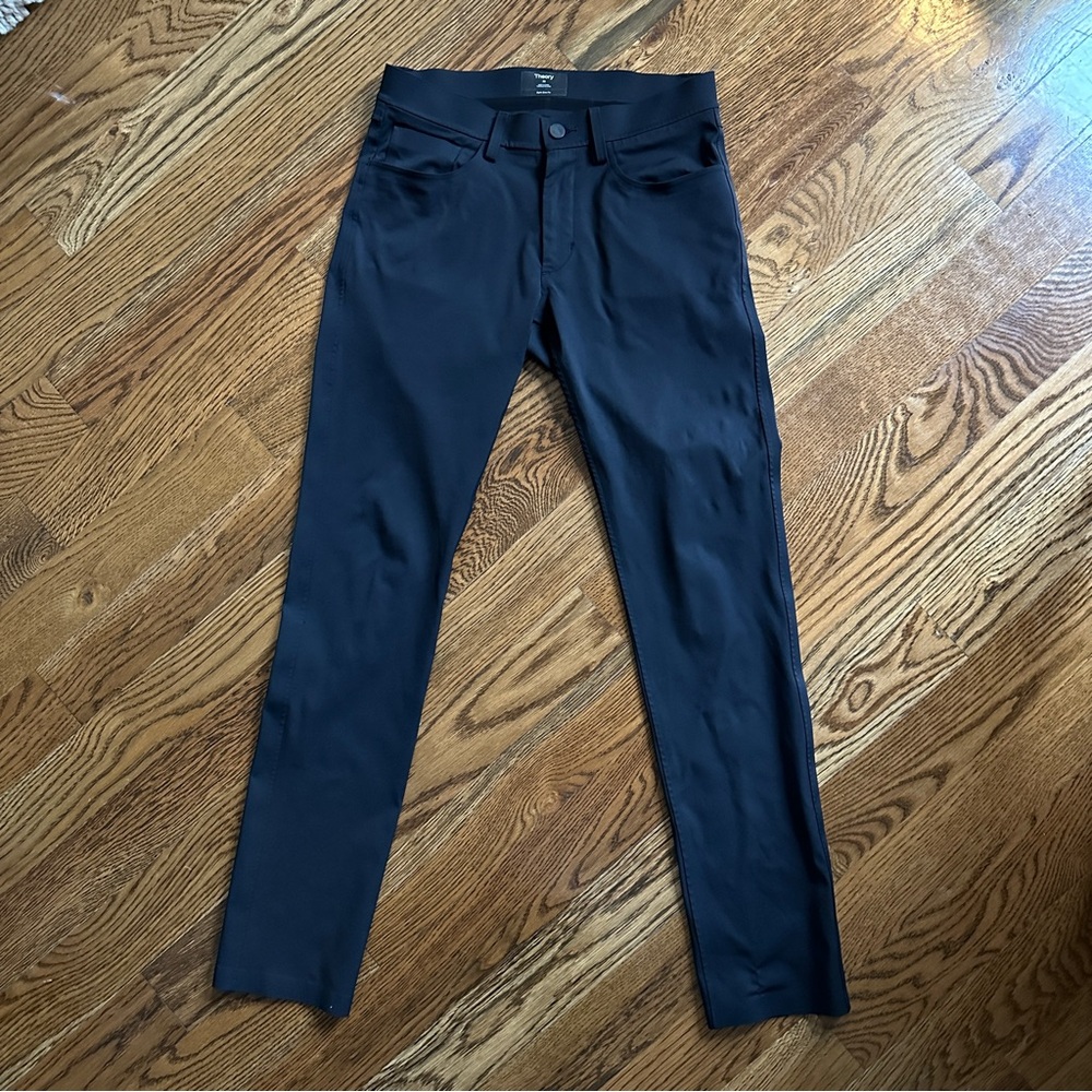 Theory Men’s Navy Raffi Slim Fit Pants